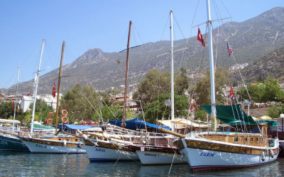 Boats in Kalkan harbour