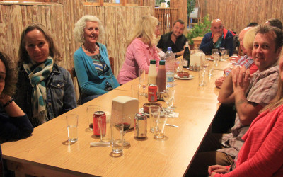 Group meal at kalkan restaurant